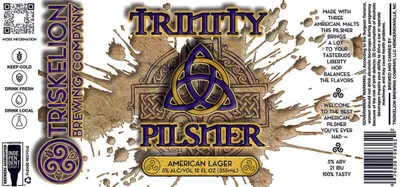 Trinity Pilsner label