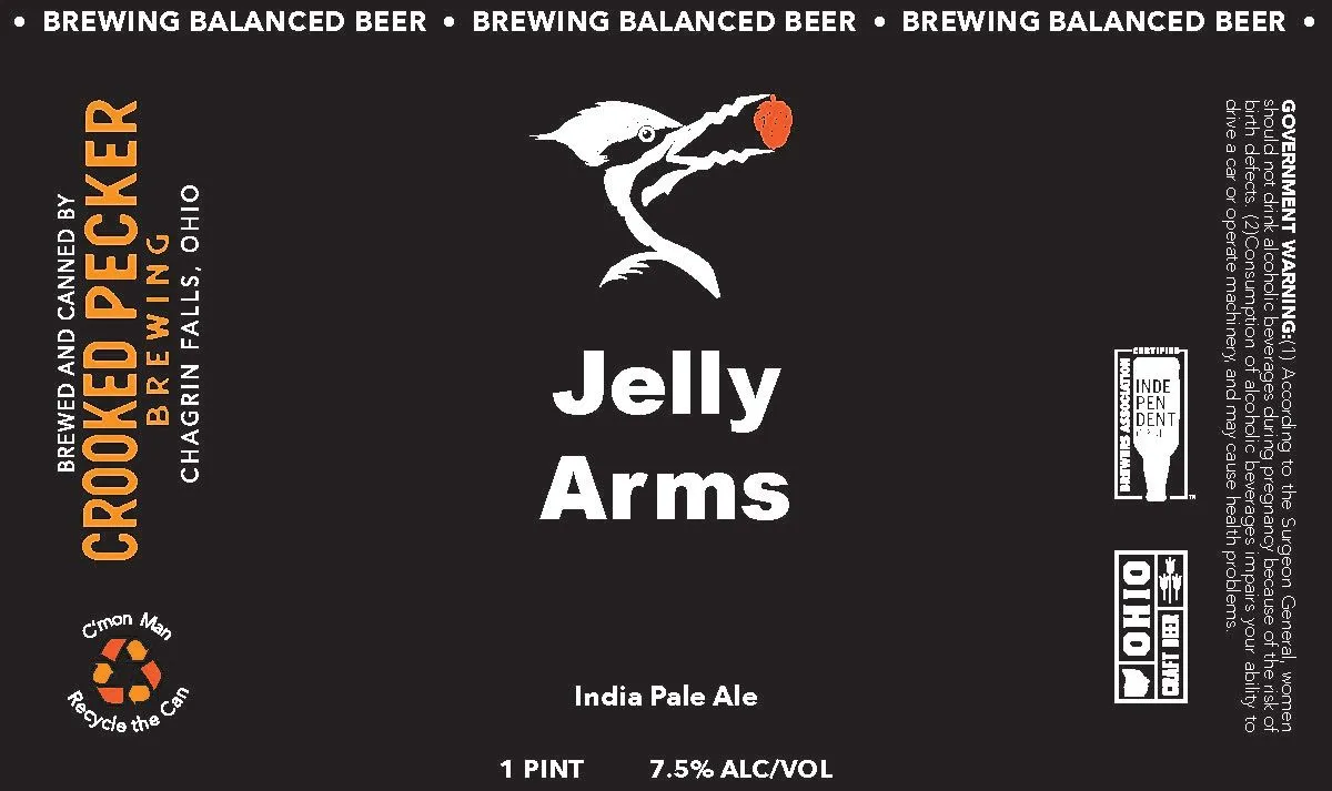 Jelly Arms — full label as filed with TTB