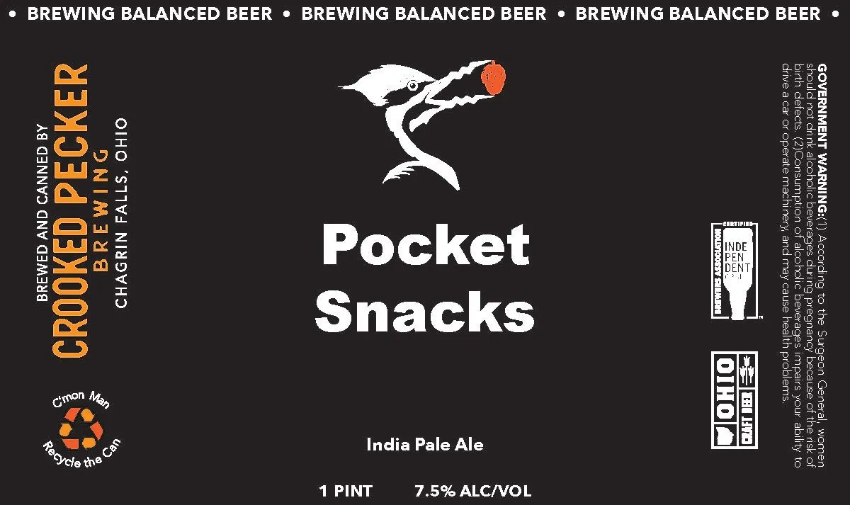 Pocket Snacks — full label as filed with TTB