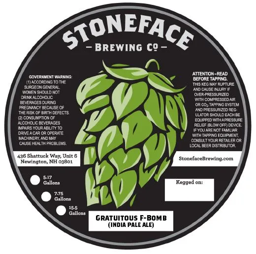 Gratuitous F-Bomb — full label as filed with TTB