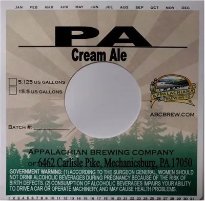PA Cream Ale label