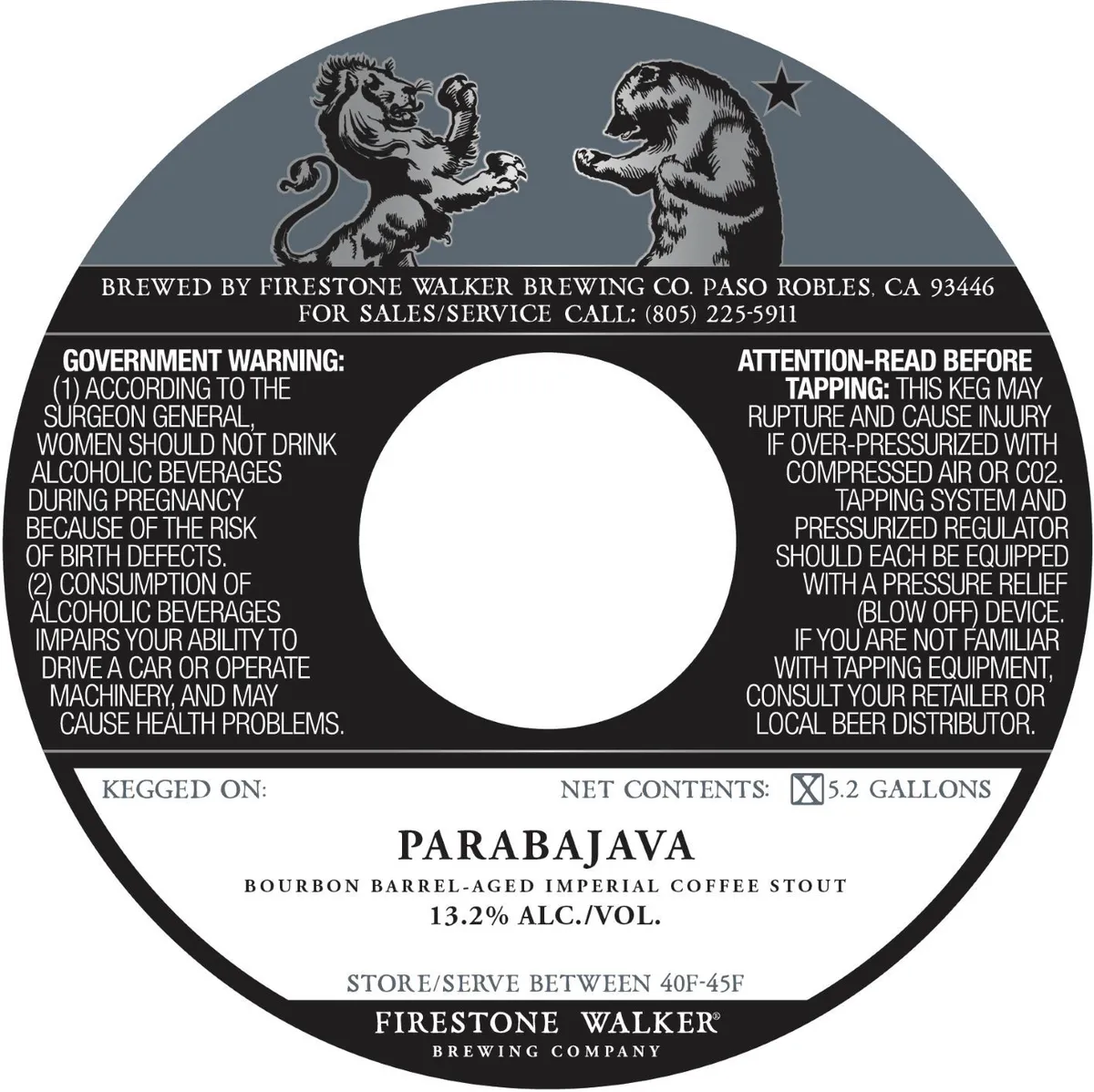 Parabajava — full label as filed with TTB