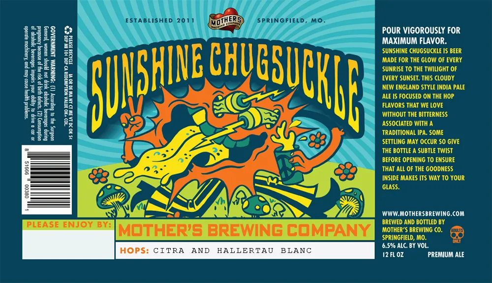 Sunshine Chugsuckle — full label as filed with TTB