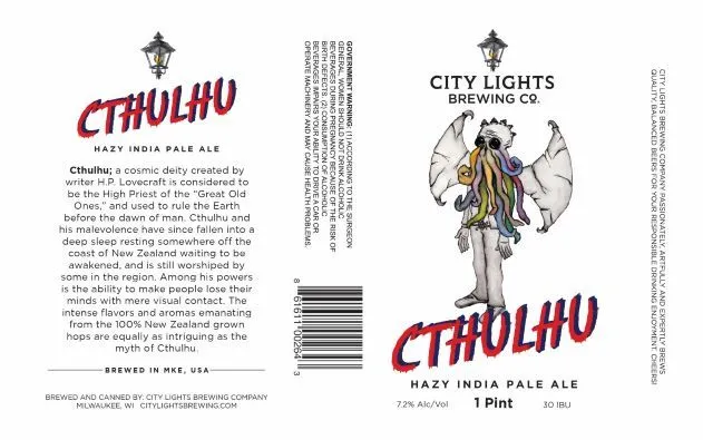 Cthulhu — full label as filed with TTB