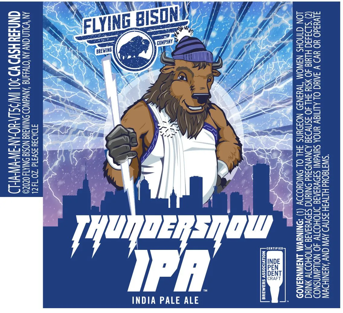 Thundersnow IPA — full label as filed with TTB