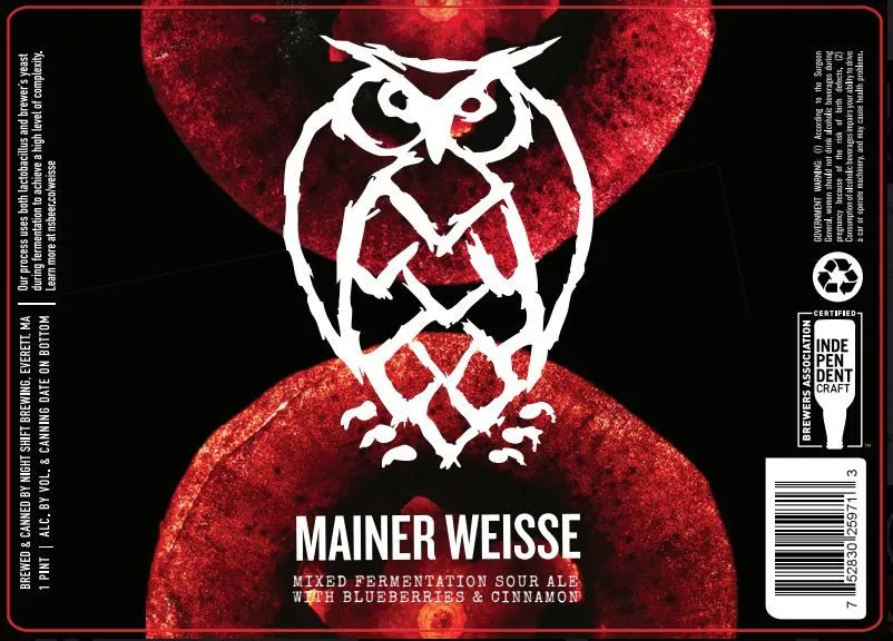 Mainer Weisse — full label as filed with TTB