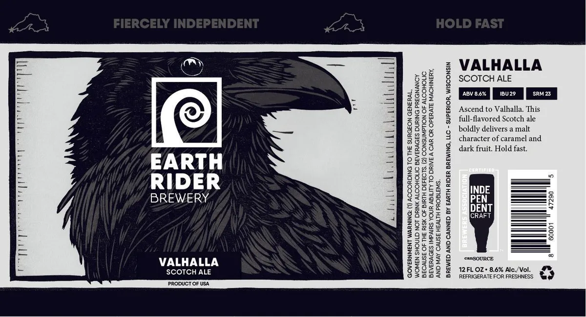 Valhalla Scotch Ale label