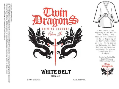 White Belt label