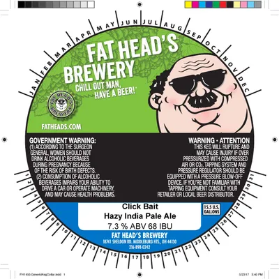 Click Bait Hazy India Pale Ale label