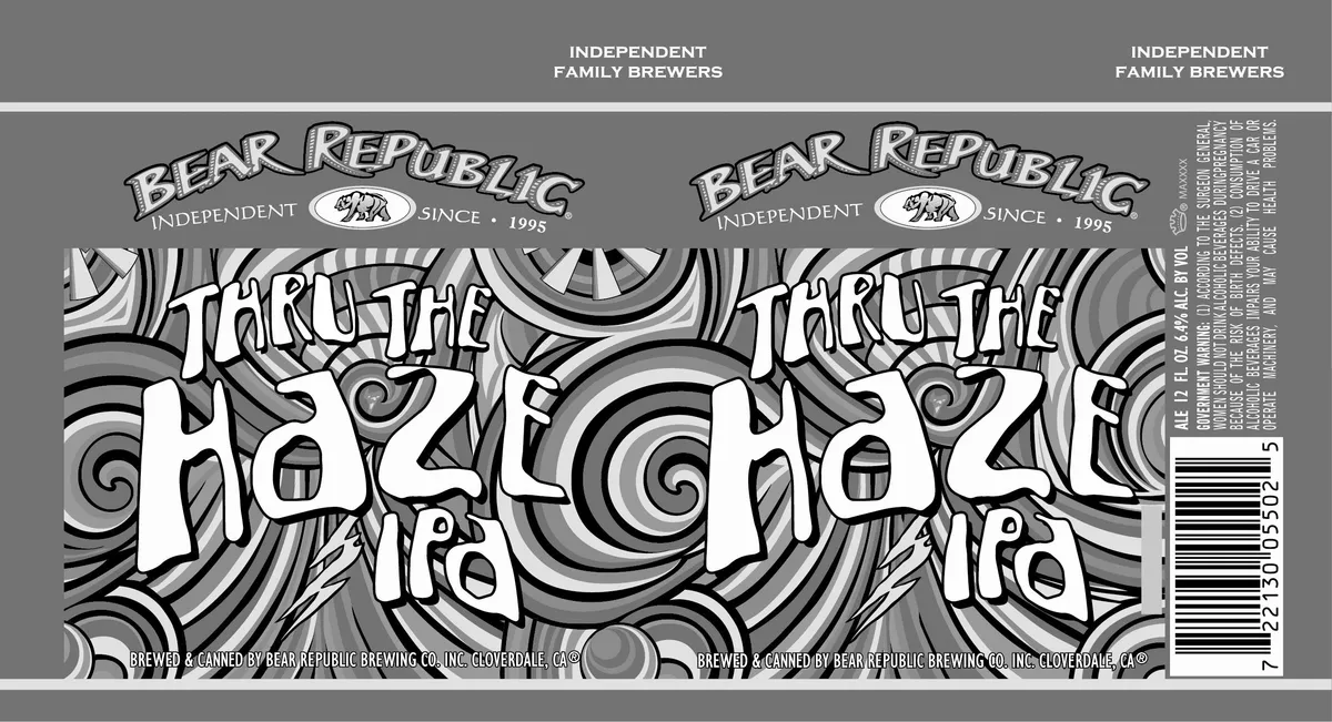 Thru the Haze IPA — full label as filed with TTB