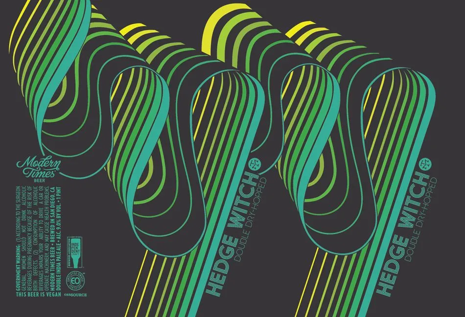 Hedge Witch Double Dry-Hopped — full label as filed with TTB