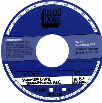 Summer Life Barleywine Ale label
