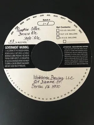 Pumpkin Coffee Brown Ale label