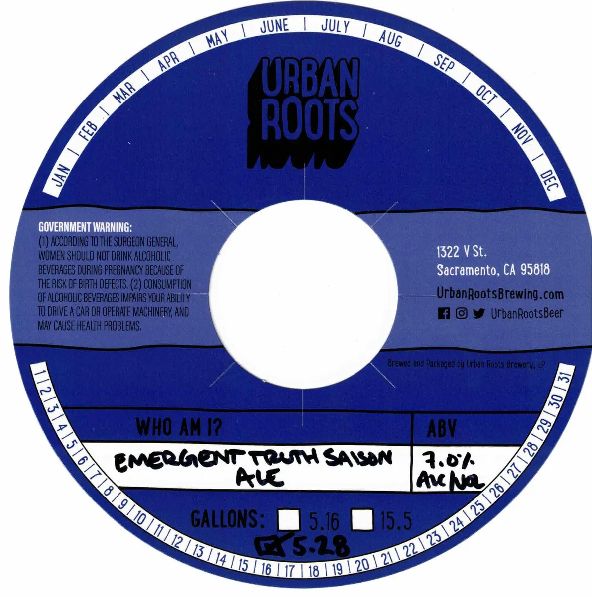 Emergent Truth Saison — full label as filed with TTB