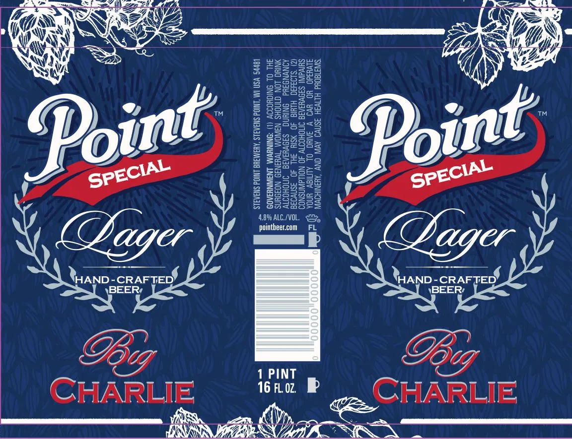 Point Special Lager Big Charlie — full label as filed with TTB