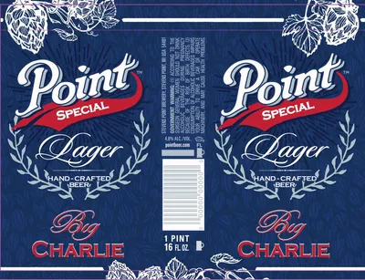 Point Special Lager Big Charlie label