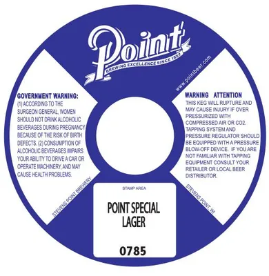 Point Special Lager label