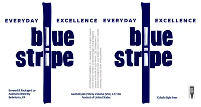 Blue Stripe label