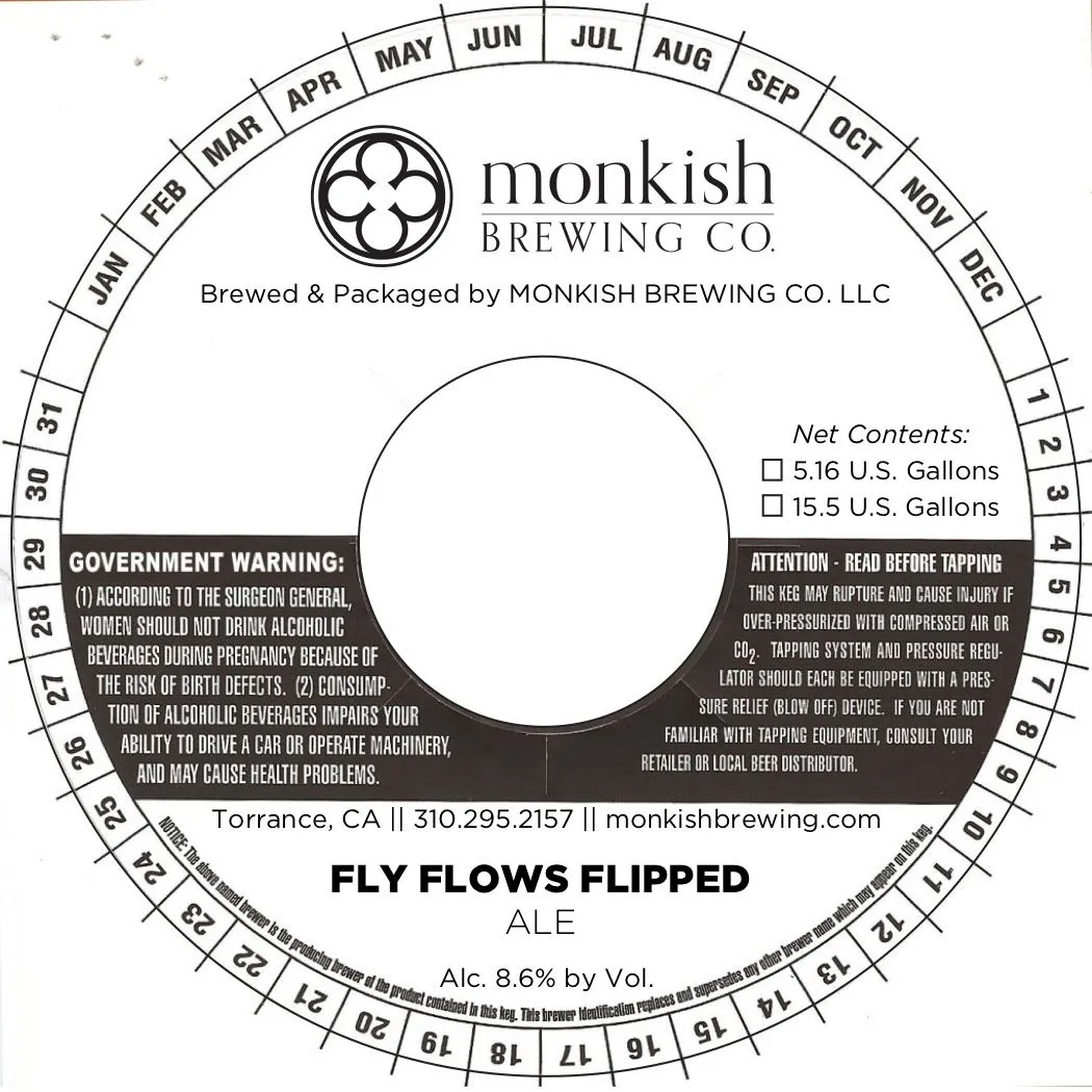 Fly Flows Flipped — full label as filed with TTB