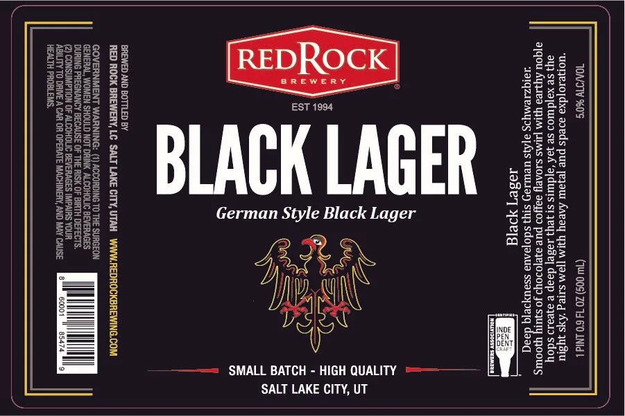 Black Lager — full label as filed with TTB
