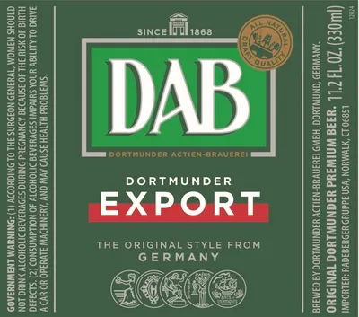 Dortmunder Export label