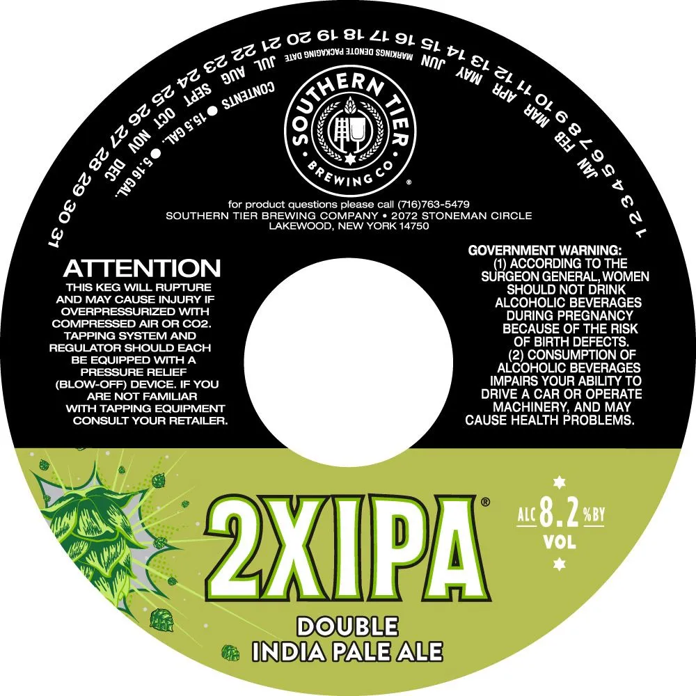 2XIPA — full label as filed with TTB