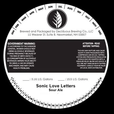 Sonic Love Letters label