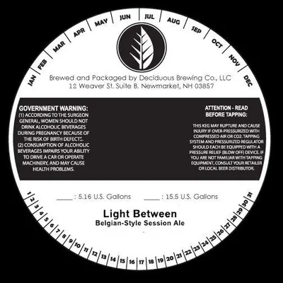 Light Between label