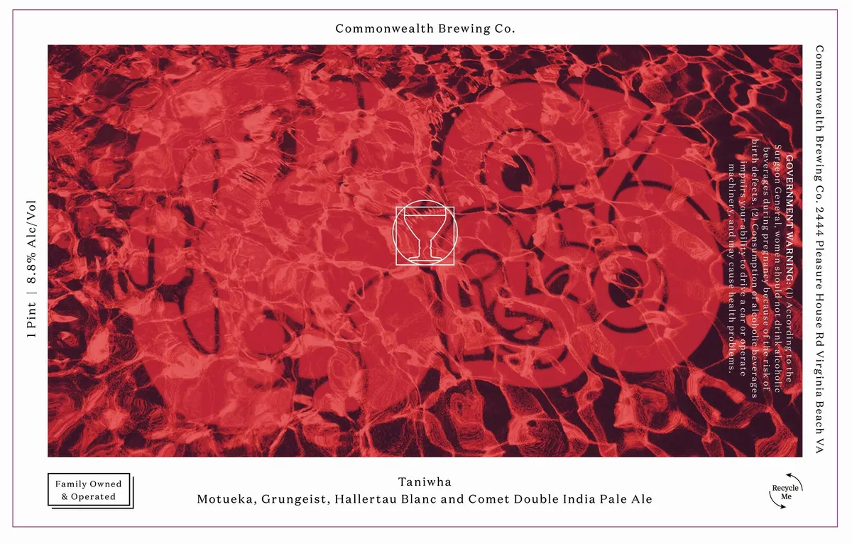 Taniwha — full label as filed with TTB