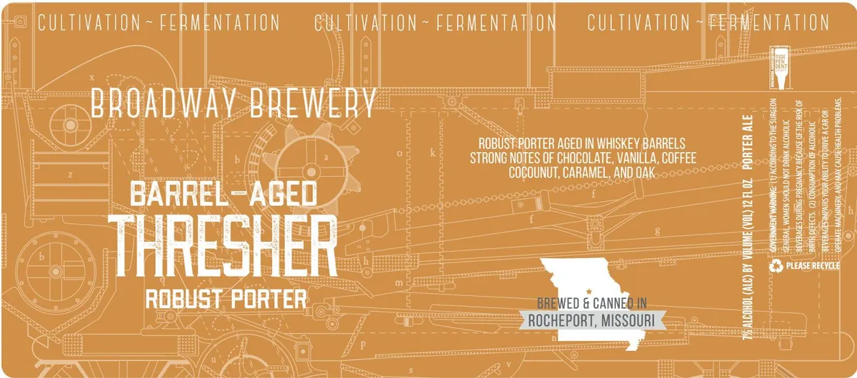 Barrel-Aged Thresher — full label as filed with TTB
