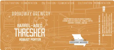 Barrel-Aged Thresher label