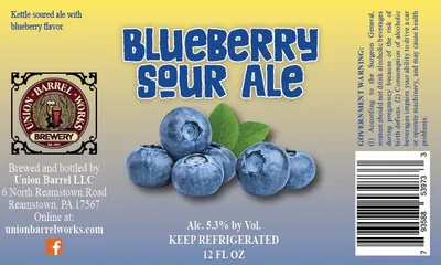 Blueberry Sour Ale label