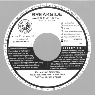 Kellerfest Lager label