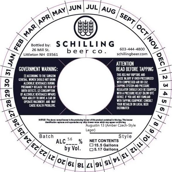Augustin 13 — full label as filed with TTB