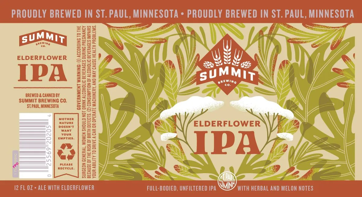 Elderflower IPA — full label as filed with TTB