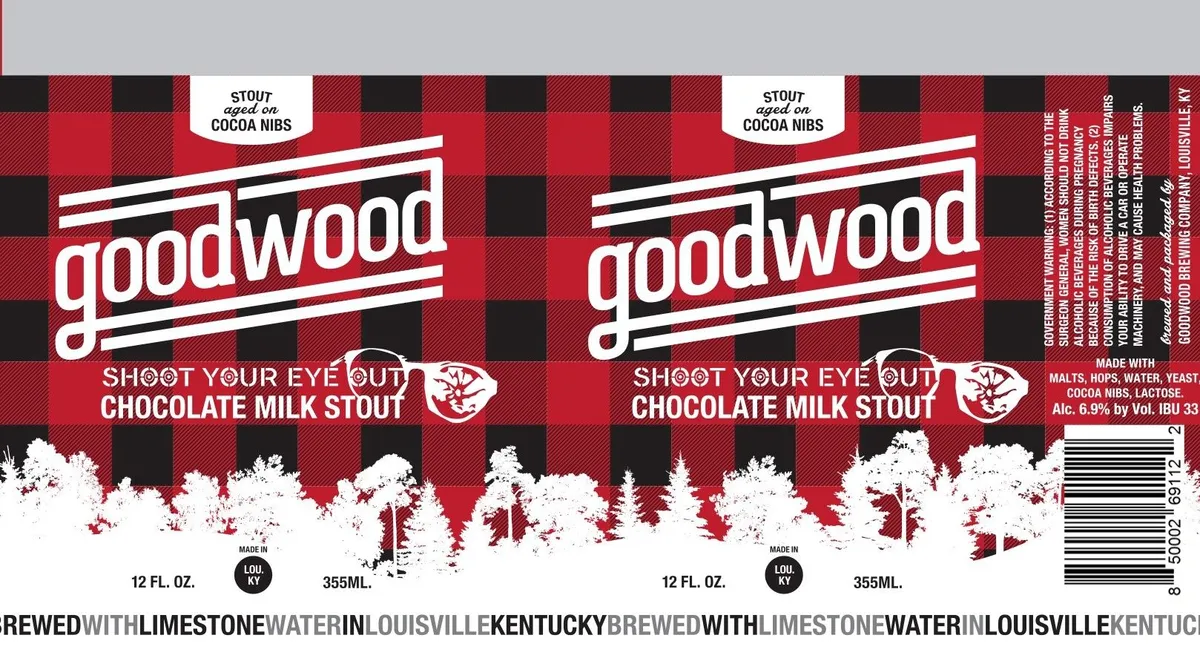 Shoot Your Eye Out Chocolate Milk Stout label