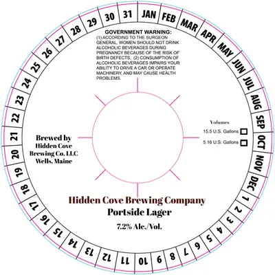 Portside Lager label