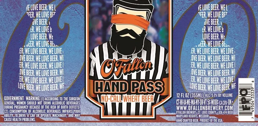 Hand Pass No-Call Wheat Beer — full label as filed with TTB