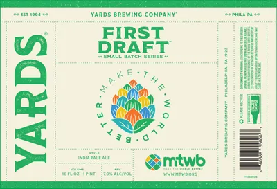 First Draft Make The World Better label