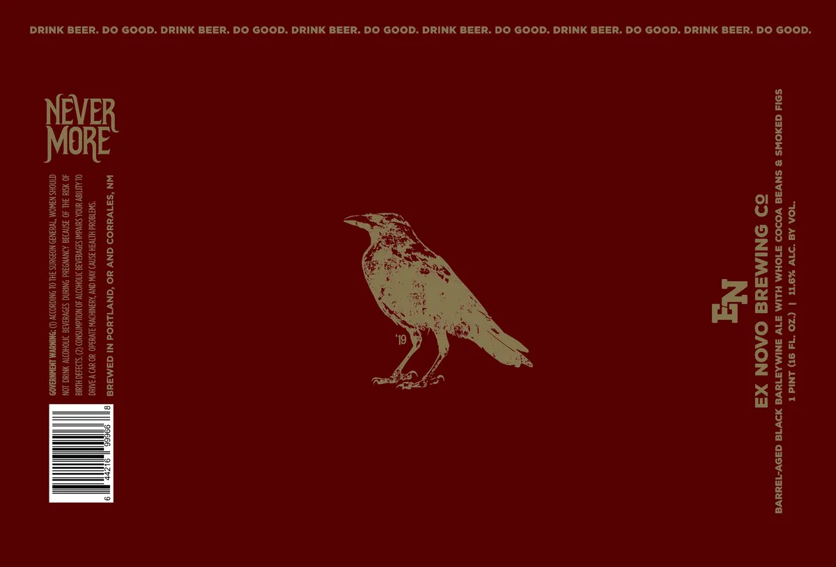 Nevermore — full label as filed with TTB