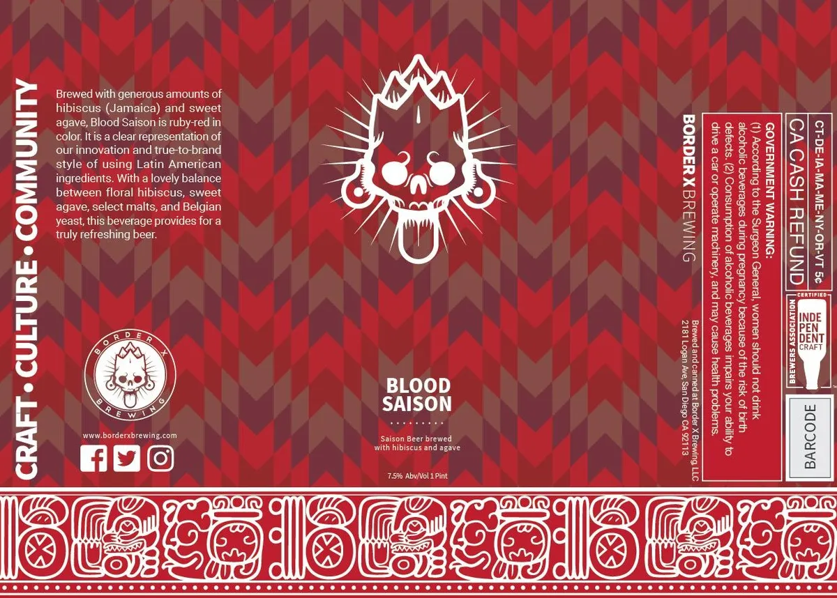Blood Saison — full label as filed with TTB