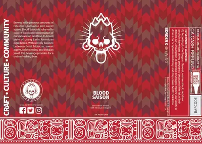 Blood Saison label