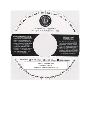 Sligo Dry Irish Style Stout label