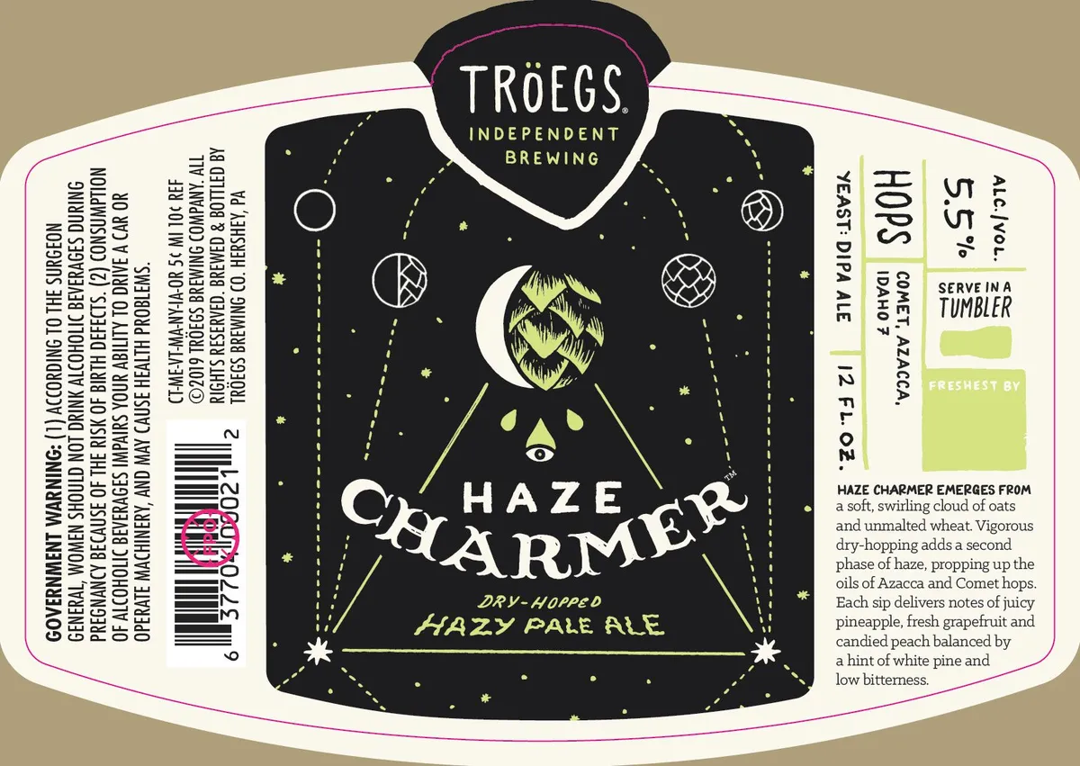 Haze Charmer — full label as filed with TTB