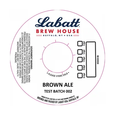 Brown Ale Test Batch 002 label
