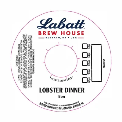 Lobster Dinner label