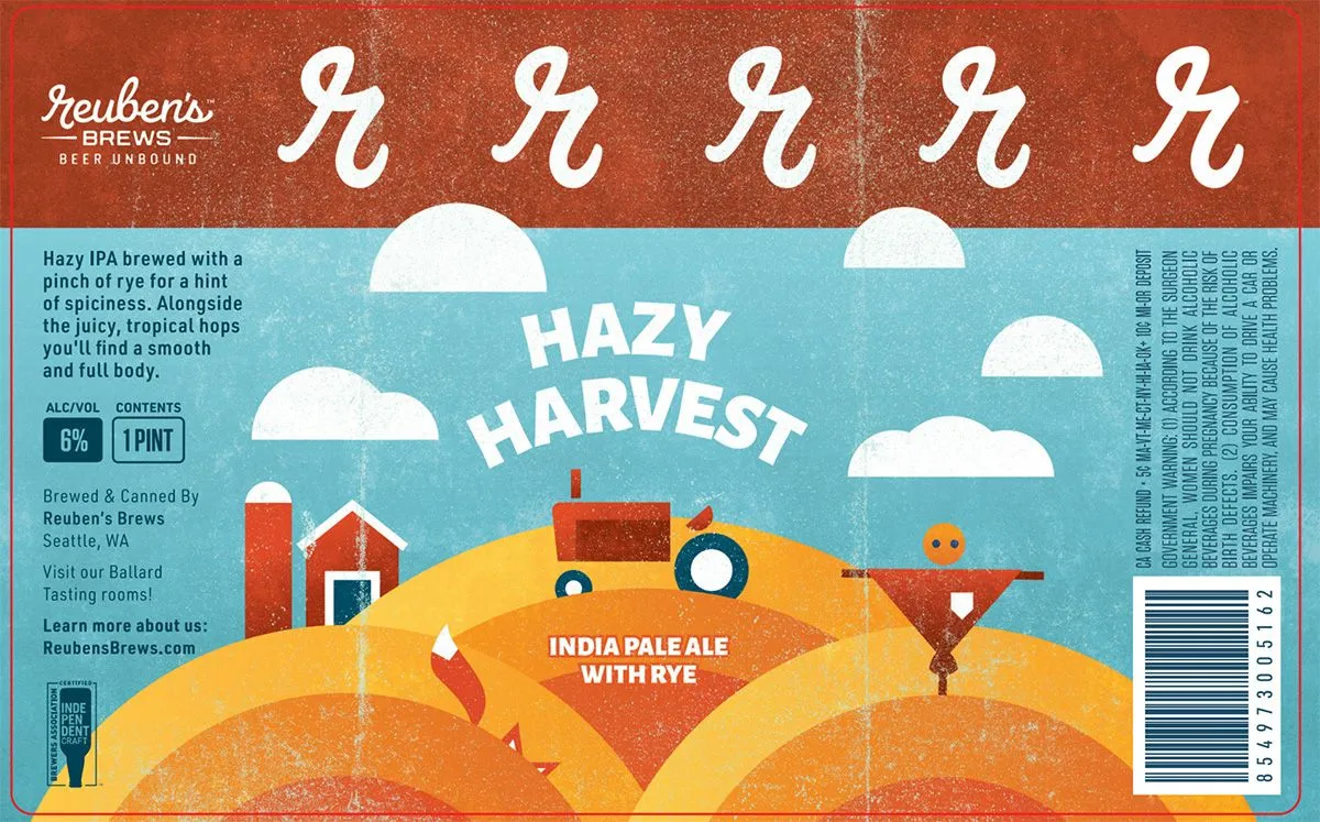 Hazy Harvest — full label as filed with TTB