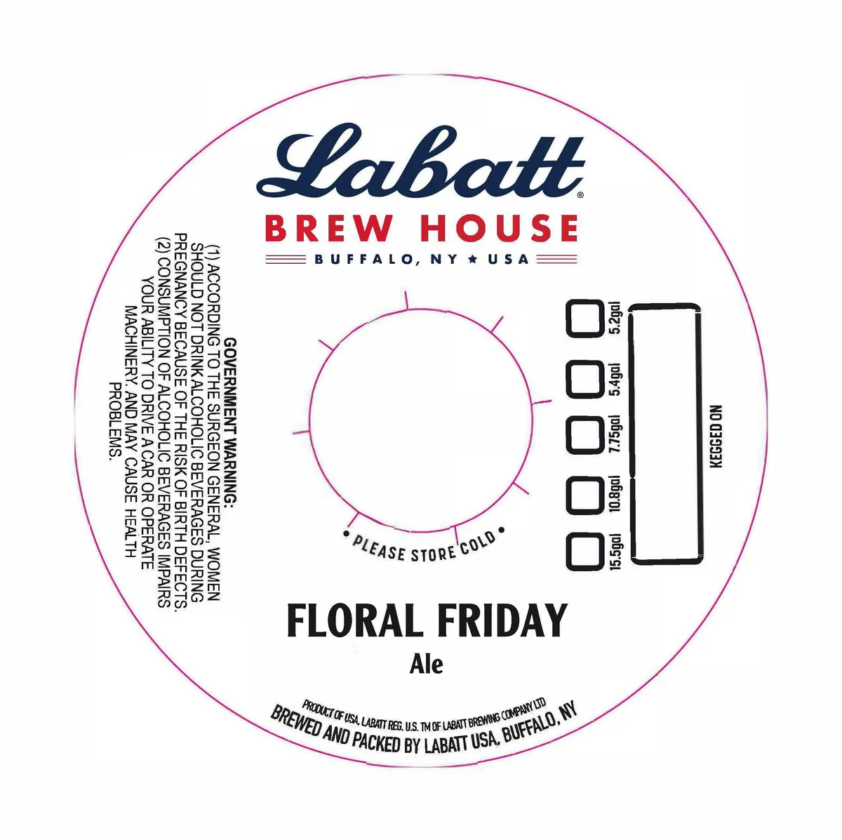 Floral Friday Ale — full label as filed with TTB