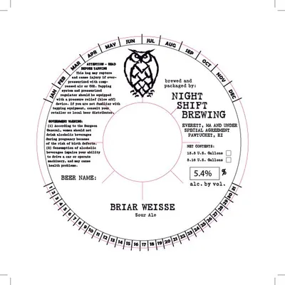 Briar Weisse label