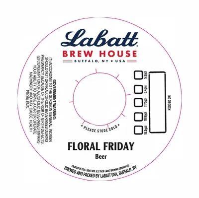 Floral Friday Beer label